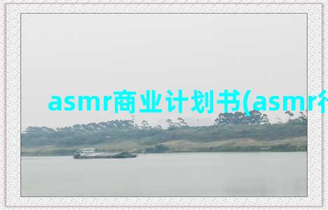 asmr商业计划书(asmr行业分析)