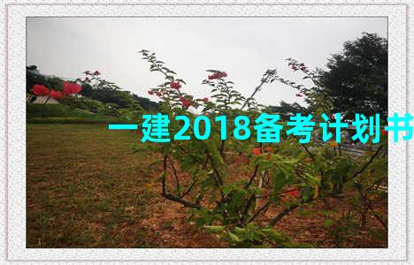 一建2018备考计划书